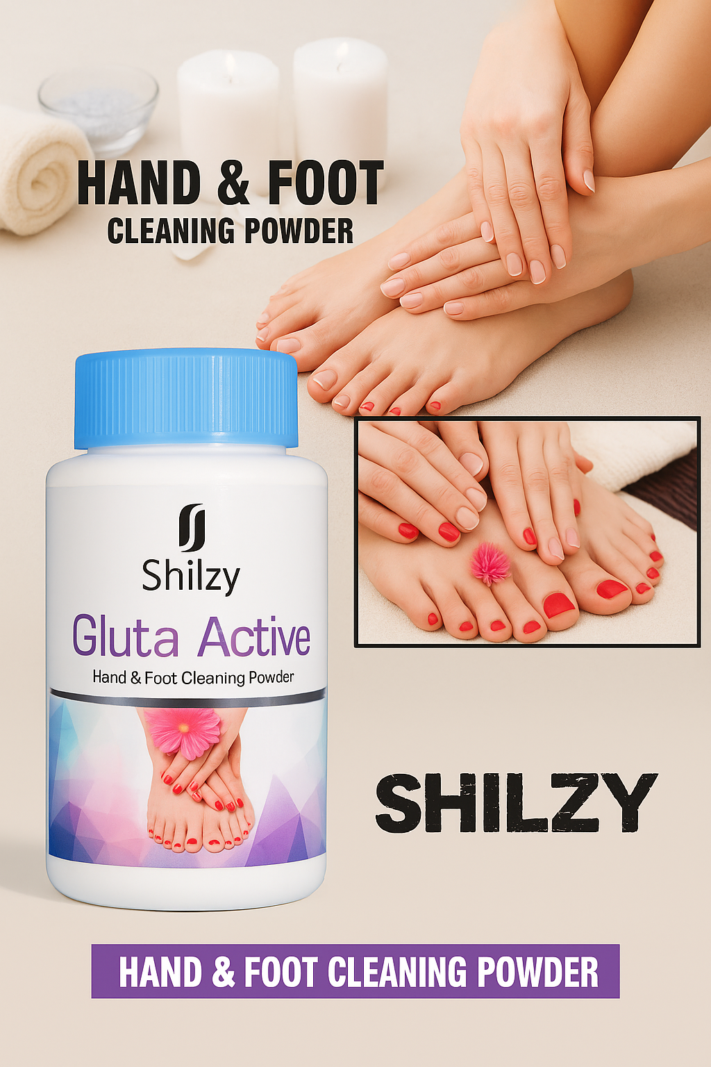 Gluta Active Hand & Foot Cleaning Powder