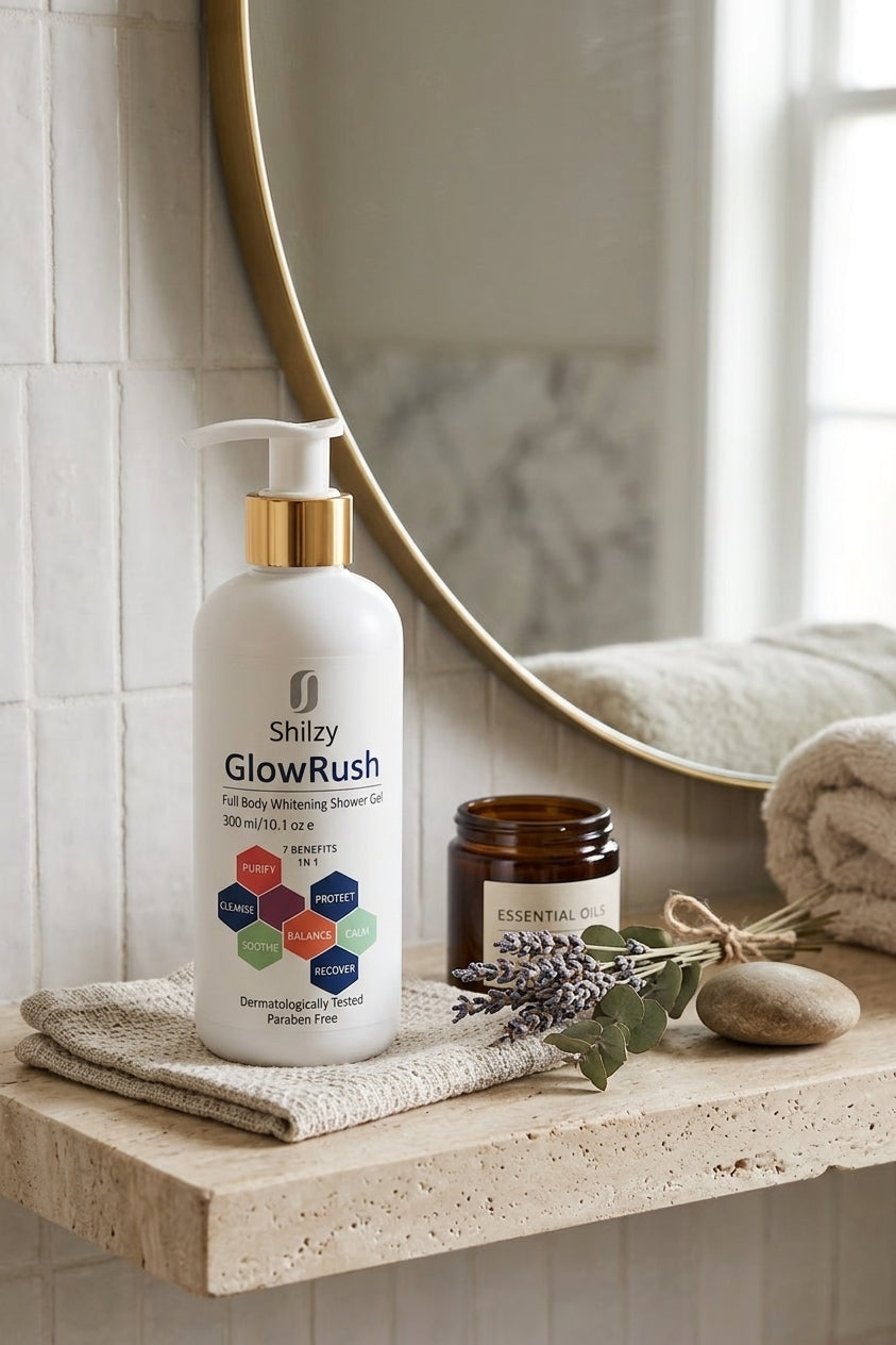 Shilzy GlowRush Full Body Whitening Shower Gel